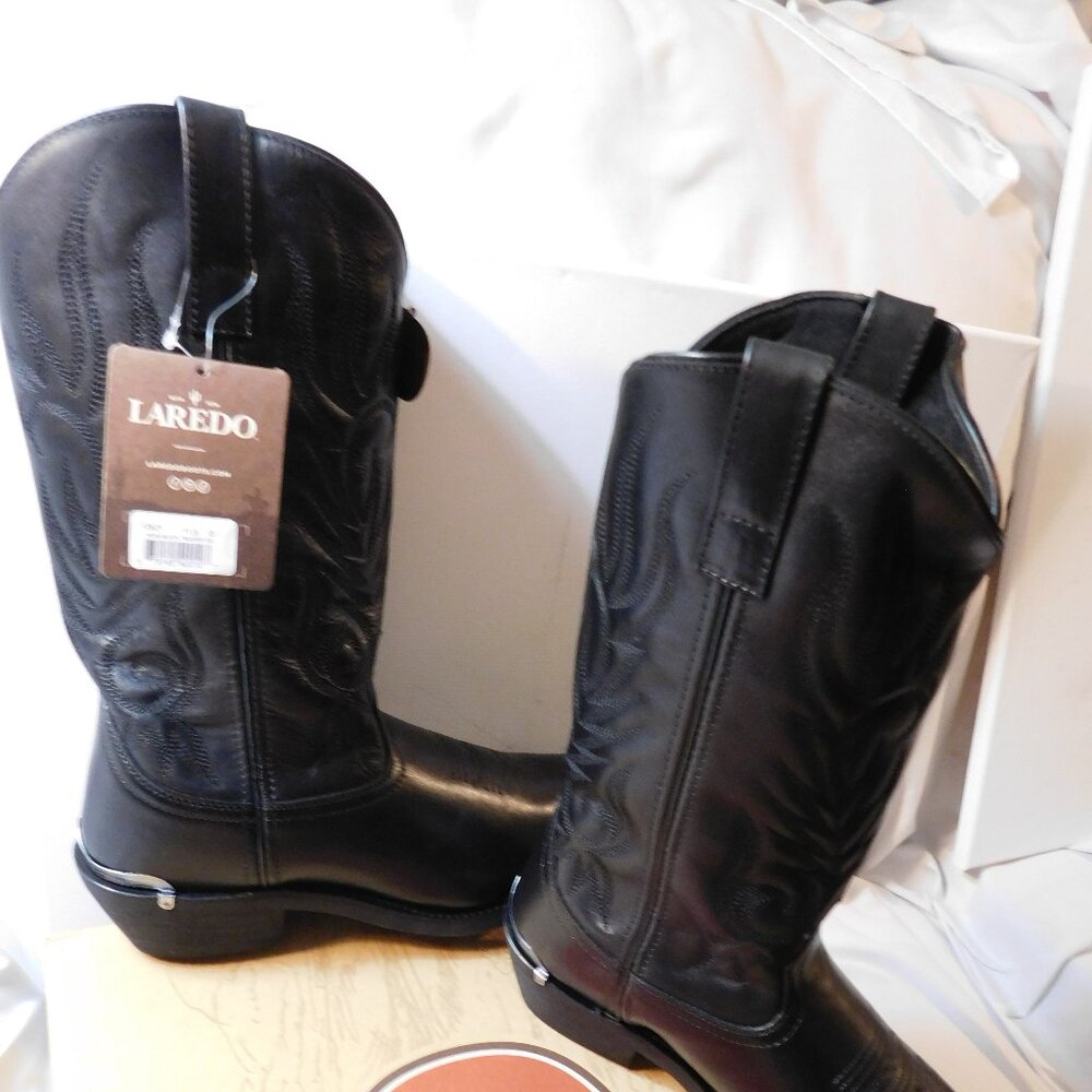 Laredo Men’s McComb Black Trucker Western Boots - Size 11.5 D NIB